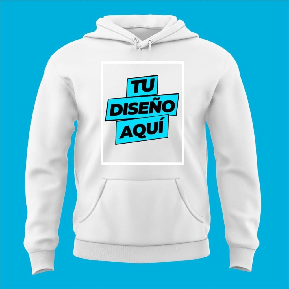 BLANCO SUDADERA HOMBRE