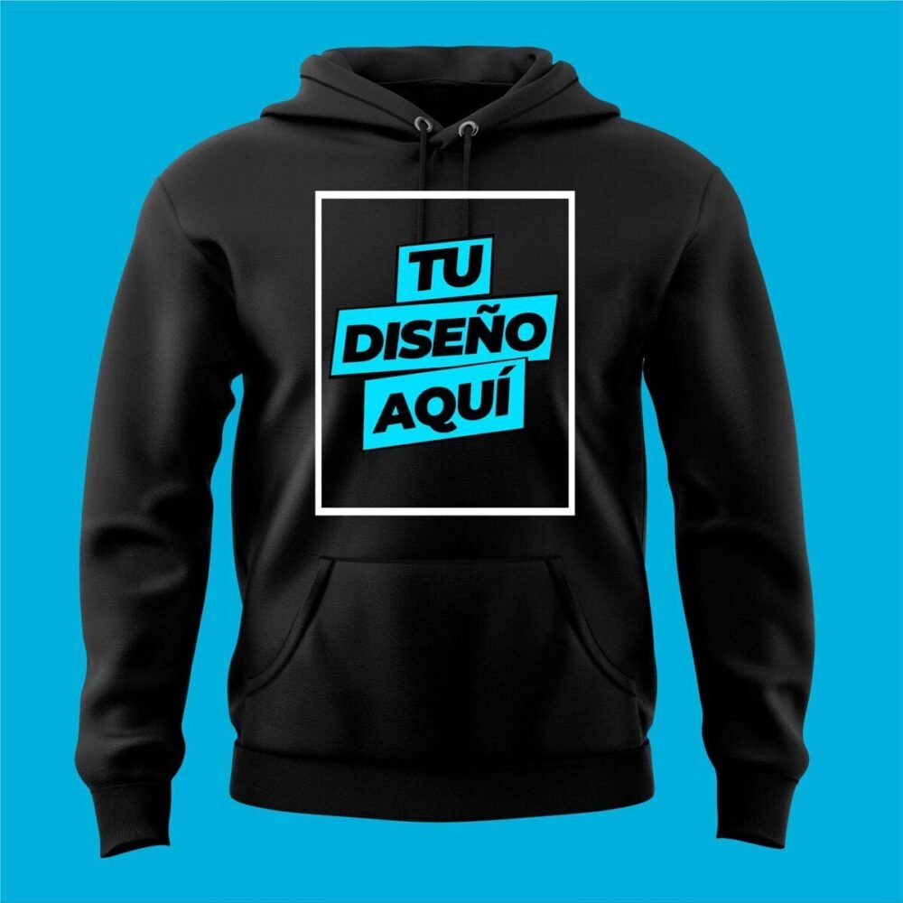 BLACK / NEGRO SUDADERA HOMBRE