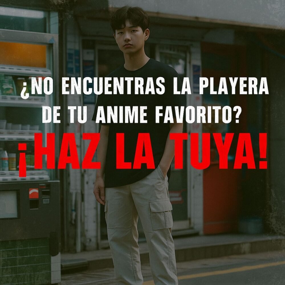PLAYERA TU ANIME FAVORITO HOMBRE