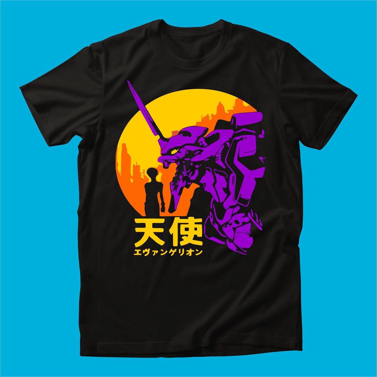 PLAYERA EVANGELION SHINJI HOMBRE