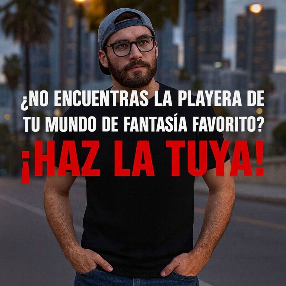 PLAYERA TU FANTASIA FAVORITA HOMBRE