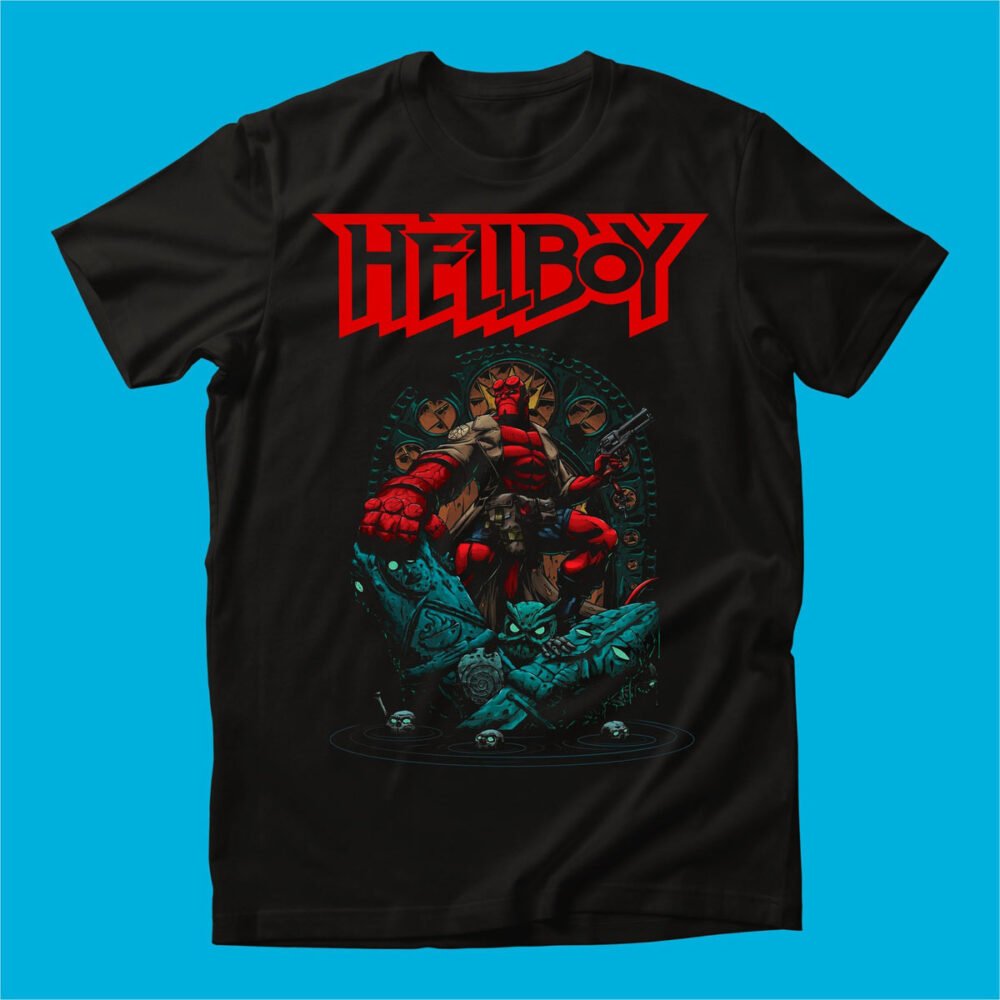 PLAYERA HELLBOY TRONO HOMBRE