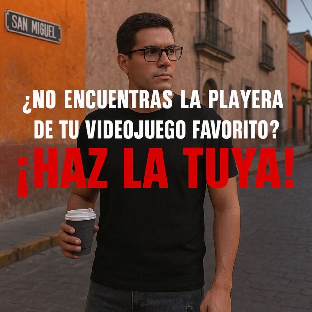 PLAYERA TU VIDEOJUEGO FAVORITO HOMBRE